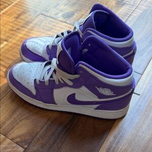Kids Purple and White Sneakers